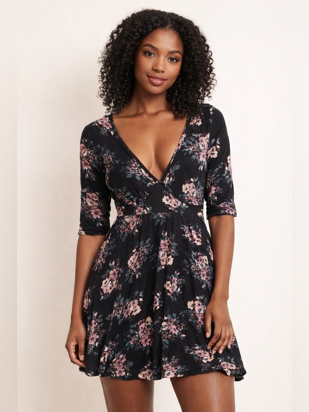 Charlotte Russe Floral Wedding Guest Mini Dress Size Small